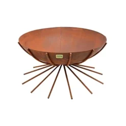 Outdoor Metal Dakota Firebowl In Rust H37Cm W71Cm