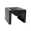 Outdoor Metal Hexham Firepit With Grill In Black H40.5Cm W58Cm