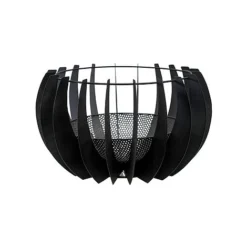 Outdoor Solis Firebowl In Matt Black H30CM W50CM