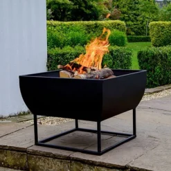 Outdoor Windermere Firebowl Black Iron H36Cm W50Cm -Garden Central Sales Store OWFB50 2