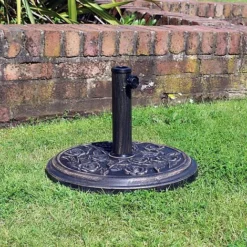 Cast Iron Effect Garden Parasol Base 9kg