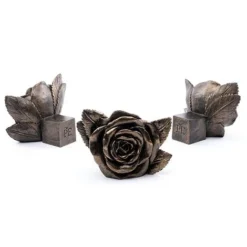 Antique Bronze Coloured Rose Potty Feet - Plant Pot Feet -Garden Central Sales Store PF0007 9 new
