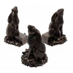 Antique Bronze Coloured Moongazing Hare Potty Feet - Plant Pot Feet -Garden Central Sales Store PF0057 9 new