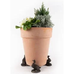 Antique Bronze Coloured Aylesbury Duck Potty Feet - Plant Pot Feet -Garden Central Sales Store PF0077 4 new