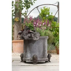 Antique Bronze Coloured Sitting Lion Potty Feet - Plant Pot Feet -Garden Central Sales Store PF0094 5 new