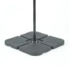 Universal Overhanging Parasol Base Set Of 4 X 14L Segments