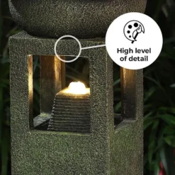 Victorian Pagoda LED Garden Water Feature -Garden Central Sales Store Pillar edit2