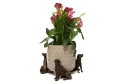 Antique Bronze Coloured Retriever Potty Feet - Plant Pot Feet -Garden Central Sales Store RETRIEVER20 20POT20 20PF0042A