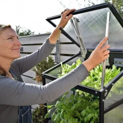 Sprout S10 - Climate Controlled Mini Greenhouse -Garden Central Sales Store S10lidopen