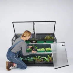 Sprout S14 - Climate Controlled Mini Greenhouse -Garden Central Sales Store S14withwoman