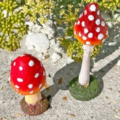 Set 3 Garden Mushroom Ornaments -Garden Central Sales Store SET3MUSH 7