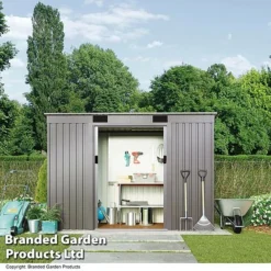 Waltons Pent Metal Shed 6.6 X 3.9ft -Garden Central Sales Store SHED PENTGREYA B48422