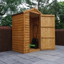 4 X 3 Waltons Overlap Apex Wooden Garden Shed -Garden Central Sales Store SI 001 001 0146201