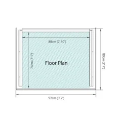 Waltons 3 X 3 Pressure Treated Single Log Storage Shed Unit -Garden Central Sales Store SI 001 002 0024 Single Log Store 013