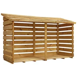 Waltons 6 X 3 Pressure Treated Double Log Storage Shed -Garden Central Sales Store SI 001 002 0025 Double Log Store 001