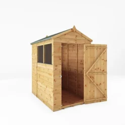 Waltons 6' X 4' Outdoor Tongue & Groove Repositionable Garden Shiplap Storage Shed -Garden Central Sales Store SI 001 003 0159 6x4 Dip Treated Shiplap Apex MainDO