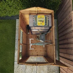 Waltons 6' X 4' Outdoor Tongue & Groove Repositionable Garden Shiplap Storage Shed -Garden Central Sales Store SI 001 003 0159 6x4 Dip Treated Shiplap Apex W5 Aerial