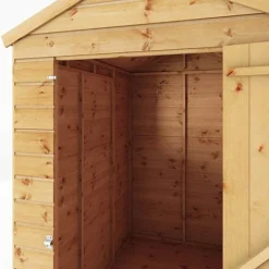 Waltons 6' X 4' Outdoor Tongue & Groove Repositionable Garden Windowless Shiplap Storage Shed -Garden Central Sales Store SI 001 003 0160 6x4 Dip Treated Shiplap Apex Detail002