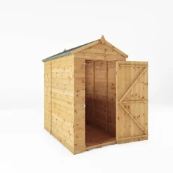 Waltons 6' X 4' Outdoor Tongue & Groove Repositionable Garden Windowless Shiplap Storage Shed -Garden Central Sales Store SI 001 003 0160 6x4 Dip Treated Shiplap Apex MainDO