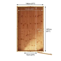 Waltons 7' X 5' Outdoor Tongue & Groove Repositionable Garden Shiplap Storage Shed -Garden Central Sales Store SI 001 003 0161 720x20520Shiplap20Apex Floorplan