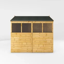 Waltons 8' X 6' Outdoor Tongue & Groove Repositionable Garden Shiplap Storage Shed -Garden Central Sales Store SI 001 003 0163 8x6 Shiplap Apex Single Door Left