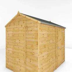 Waltons 8' X 6' Outdoor Tongue & Groove Repositionable Garden Windowless Shiplap Storage Shed -Garden Central Sales Store SI 001 003 0164 8x6 Shiplap Reverse Apex Detail003