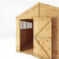 Waltons 10' X 8' Outdoor Tongue & Groove Repositionable Garden Shiplap Storage Shed -Garden Central Sales Store SI 001 003 0166 10x8 Dip Treated Shiplap Apex Detail001