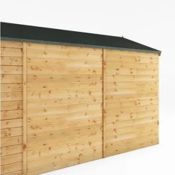 Waltons 10' X 8' Outdoor Tongue & Groove Repositionable Garden Windowless Shiplap Storage Shed -Garden Central Sales Store SI 001 003 0167 10x8 Dip Treated Shiplap Apex Detail003