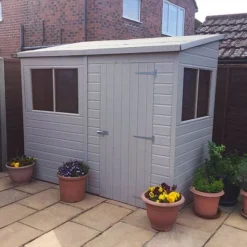 Waltons 8 X 4 Premium Shiplap Tongue And Groove Pent Roof Garden Storage Shed -Garden Central Sales Store SI 001 004 0028208x420Pent20Shed20Unit20300dpi20 20painted1