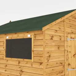 Waltons 10' X 10' Premium Shiplap Apex Roof Garden Workshop Shed -Garden Central Sales Store SI 001 004 0095 10x10 Shiplap TG Workshop Studio Detail001