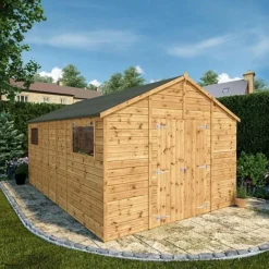 Waltons 16' X 10' Outdoor Premium Shiplap Tongue & Groove Apex Roof Garden Storage Workshop Shed