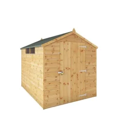 Waltons 8' X 6' Outdoor Shiplap Tongue & Groove Apex Roof Garden Security Storage Shed -Garden Central Sales Store SI 001 004 0117 8x6 Security Shed MainDC