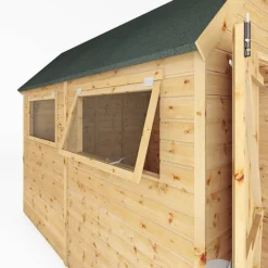 Waltons 10' X 8' Premium Shiplap Tongue And Groove Dutch Barn Garden Workshop Storage Shed -Garden Central Sales Store SI 001 004 0120 10x8 DT Premium Shiplap Dutch Barn DD Detail002