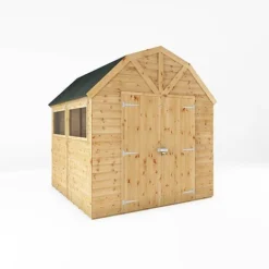 Waltons 8 X 8 Premium Outdoor Shiplap T&G Dutch Barn Garden Storage Workshop Shed -Garden Central Sales Store SI 001 004 0121 8x8 DT Premium Shiplap Dutch Barn DD MainDC
