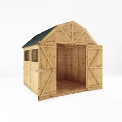 Waltons 8 X 8 Premium Outdoor Shiplap T&G Dutch Barn Garden Storage Workshop Shed -Garden Central Sales Store SI 001 004 0121 8x8 DT Premium Shiplap Dutch Barn DD MainDO