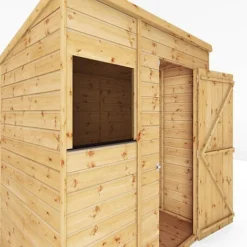 Waltons 6' X 4' Outdoor Tongue & Groove Pent Roof Modular Repositionable Shiplap Garden Storage Shed -Garden Central Sales Store SI 001 004 0124 6x4 Shiplap Pent Detail002