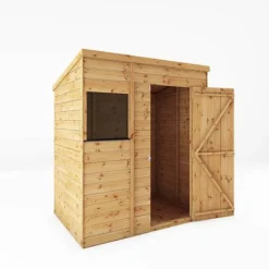 Waltons 6' X 4' Outdoor Tongue & Groove Pent Roof Modular Repositionable Shiplap Garden Storage Shed -Garden Central Sales Store SI 001 004 0124 6x4 Shiplap Pent MainDO