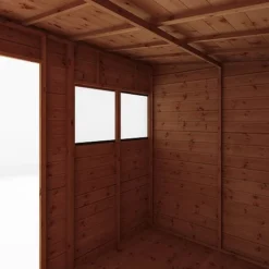 Waltons 8' X 6' Outdoor Tongue & Groove Pent Roof Modular Repositionable Shiplap Garden Storage Shed -Garden Central Sales Store SI 001 004 0125 8x6 Shiplap Pent Detail002