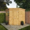 Waltons 7' X 7' Outdoor Shiplap Tongue & Groove Flat Roof Garden Corner Storage Shed