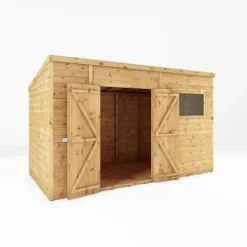 Waltons 12' X 6' Premium Shiplap Pent Roof Garden Shed -Garden Central Sales Store SI 001 004 0129 12x6 Premium Shiplap Pent MainDO