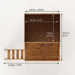 Waltons 5' X 5' Children's Tulip Playhouse With Tower -Garden Central Sales Store SI 002 001 0006 Floor20Plan