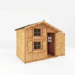 Waltons 7 X 5 Honeypot Snowdrop Apex Wooden Garden Playhouse With Loft -Garden Central Sales Store SI 002 001 0015 Double Story Snowdrop Playhouse MainDO