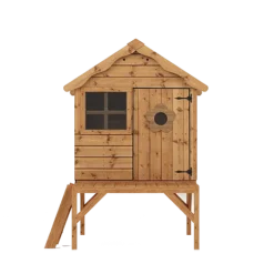 Waltons 4 X 4 Wooden Snug Garden Shed Playhouse With Tower -Garden Central Sales Store SI 002 001 0043 Snug Playhouse with Tower Front Studio PNG