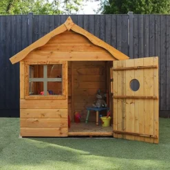 Waltons 4 X 4 Snug Apex Garden Wooden Playhouse -Garden Central Sales Store SI 002 002 0001 300dpi Propped 1