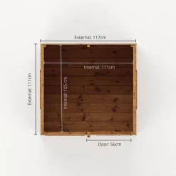 Waltons 4 X 4 Snug Apex Garden Wooden Playhouse -Garden Central Sales Store SI 002 002 0001 Snug Floor Plan