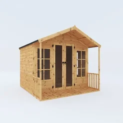 Waltons 8' X 8' Apex Summerhouse With Veranda -Garden Central Sales Store SI 003 001 0005 8x8 Wessex Summerhouse MainDC