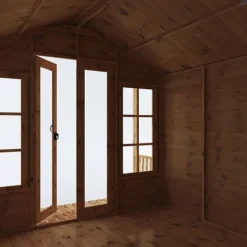 Waltons 12' X 8' Apex Summerhouse With Veranda -Garden Central Sales Store SI 003 001 0007 12x8 Wessex Summerhouse Detail002