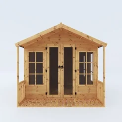 Waltons 12' X 8' Apex Summerhouse With Veranda -Garden Central Sales Store SI 003 001 0007 12x8 Wessex Summerhouse Front