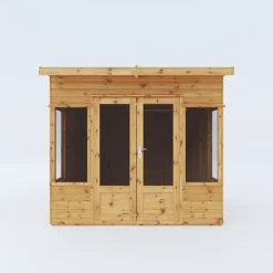 Waltons 8 X 8 Wooden Garden Shiplap Tongue And Groove Helios Summerhouse Garden Room -Garden Central Sales Store SI 003 001 0008 8x8 Helios Summerhouse Front
