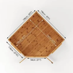 Waltons 7 X 7 Wooden Outdoor Shiplap Tongue And Groove Premier Corner Garden Summerhouse 23 Waltons 7 X 7 Wooden Outdoor Shiplap Tongue And Groove Premier Corner Garden Summerhouse -Garden Central Sales Store SI 003 001 0037 Floor20Plan